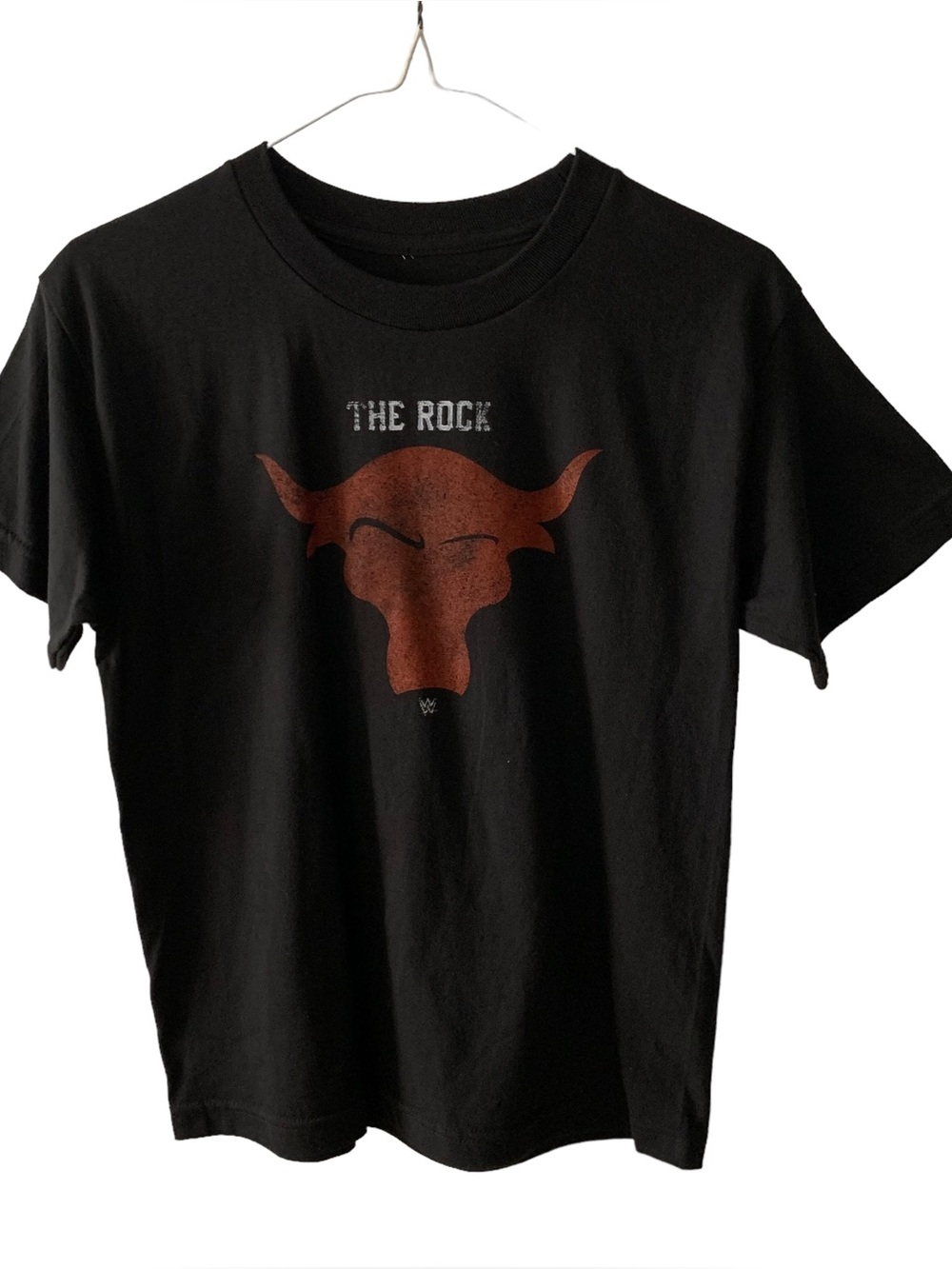 WWE Dwayne The Rock Johnson Women’s Wrestling T Shirt Black & Red M, L, XL